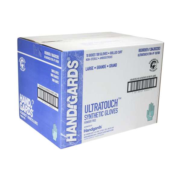 Handgards Handgards Ultratouch Powder Free Large Synthetic Glove, PK1000 304363263